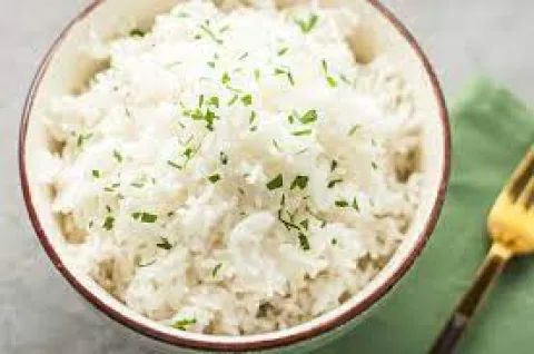 Steamed white rice