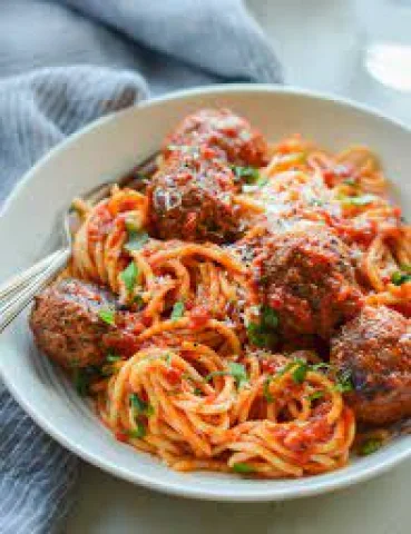 meat balls pasta