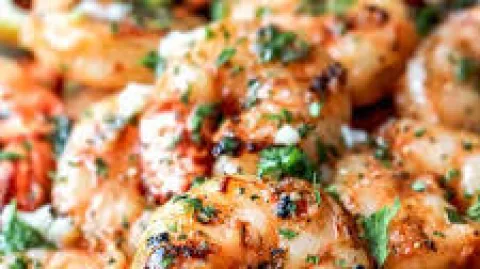 Garlic grilled shrimps