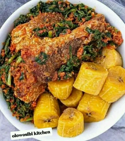 vegitables and plaintains