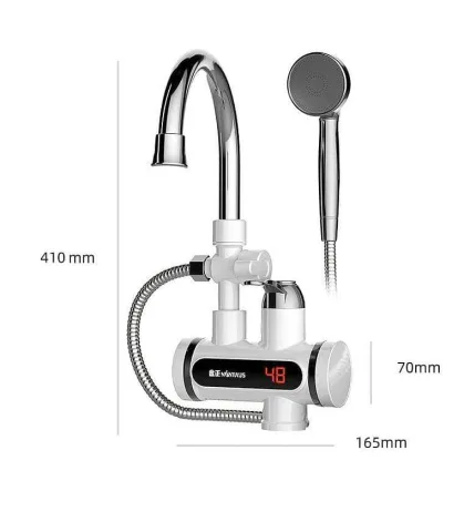 Chauffe-eau électrique Instantané LED Robinet De Chauffage Rapide Robinet Mélangeur Chaud Et Froid Cuisine