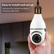 Ampoule avec caméra de sécurité WiFi 1080p sans fil intégrée - 360 degrés - Full HD 1080p - Vision Nocturne - Accès à distance  5