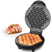 Gaufrier à œufs de Hong Kong pour un nettoyage facile, gaufrier à bulles double face 1000 W avec surfaces antiadhésives, gaufrier pour s'amuser au petit déjeuner 3