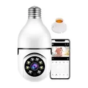Ampoule avec caméra de sécurité WiFi 1080p sans fil intégrée - 360 degrés - Full HD 1080p - Vision Nocturne - Accès à distance  2