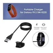 Câble Chargeur USB SKEIDO 100 cm pour Smartwatch Samsung Galaxy Fit 2 – Noir, 5V 6