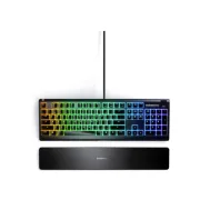 Clavier Gaming mécanique - Steelseries Apex 3 - Rétroéclairage PrismSync RGB Châssis en aluminium - Molette de réglage 5