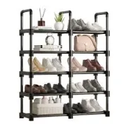 Range-chaussures, étagère à chaussures en métal à 5 ​​niveaux 4