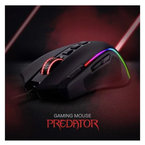 Souris filaire gaming Redragon, Predator DPI 11 boutons programmables 500 - 8000 DPI
