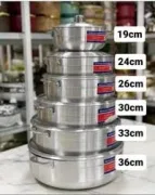  6PCS SET QUALITY ALUMINUM POT 3