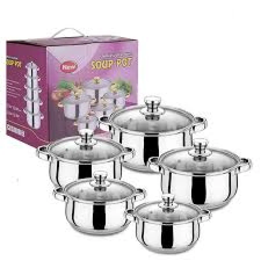 Assiettes de Service Inox Lot de 04 - 20CM , 22CM , 24CM & 26CM