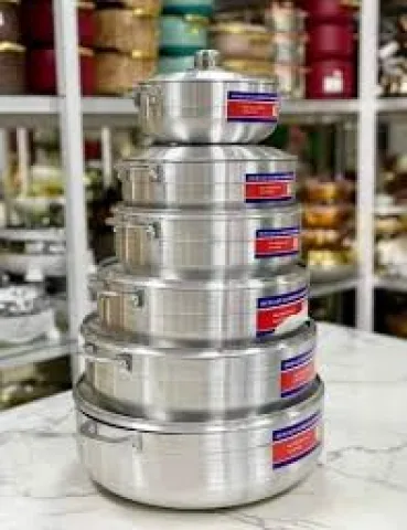  6PCS SET QUALITY ALUMINUM POT