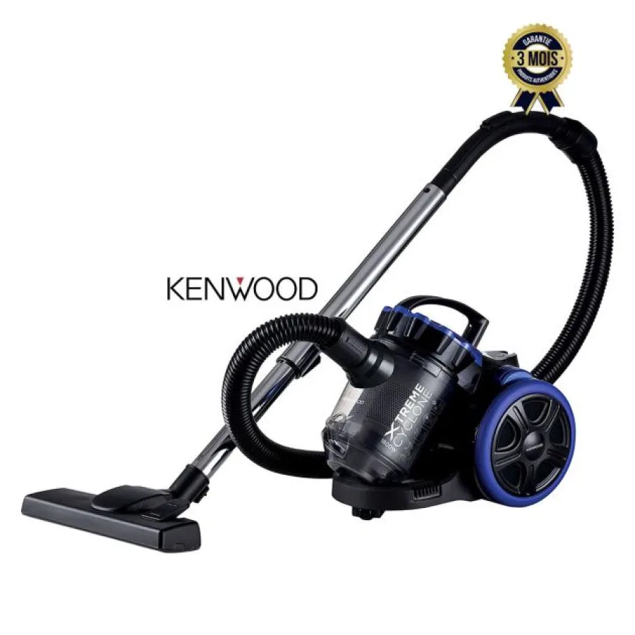Aspirateur traîneau cyclonique sans sac - KENWOOD - Vbp50.000Bb - 1800 Watts - 2 L