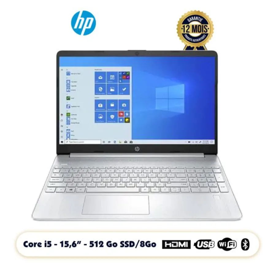 HP 15 dy20 Ecran 15.6" - 512 Go SSD-8 Go Ram - Intel core I5-1135g7 - Qwerty 