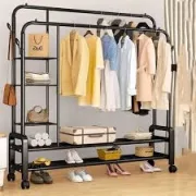 Porte Manteau Portant à vêtements Bipolaire Tringles  1