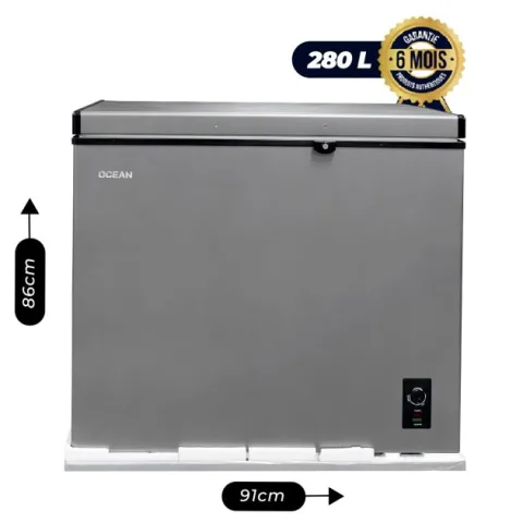 Congélateur/Réfrigérateur 2 en 1 - OCEAN - OCOJ300 - NOFROST - 280 litres - Gris